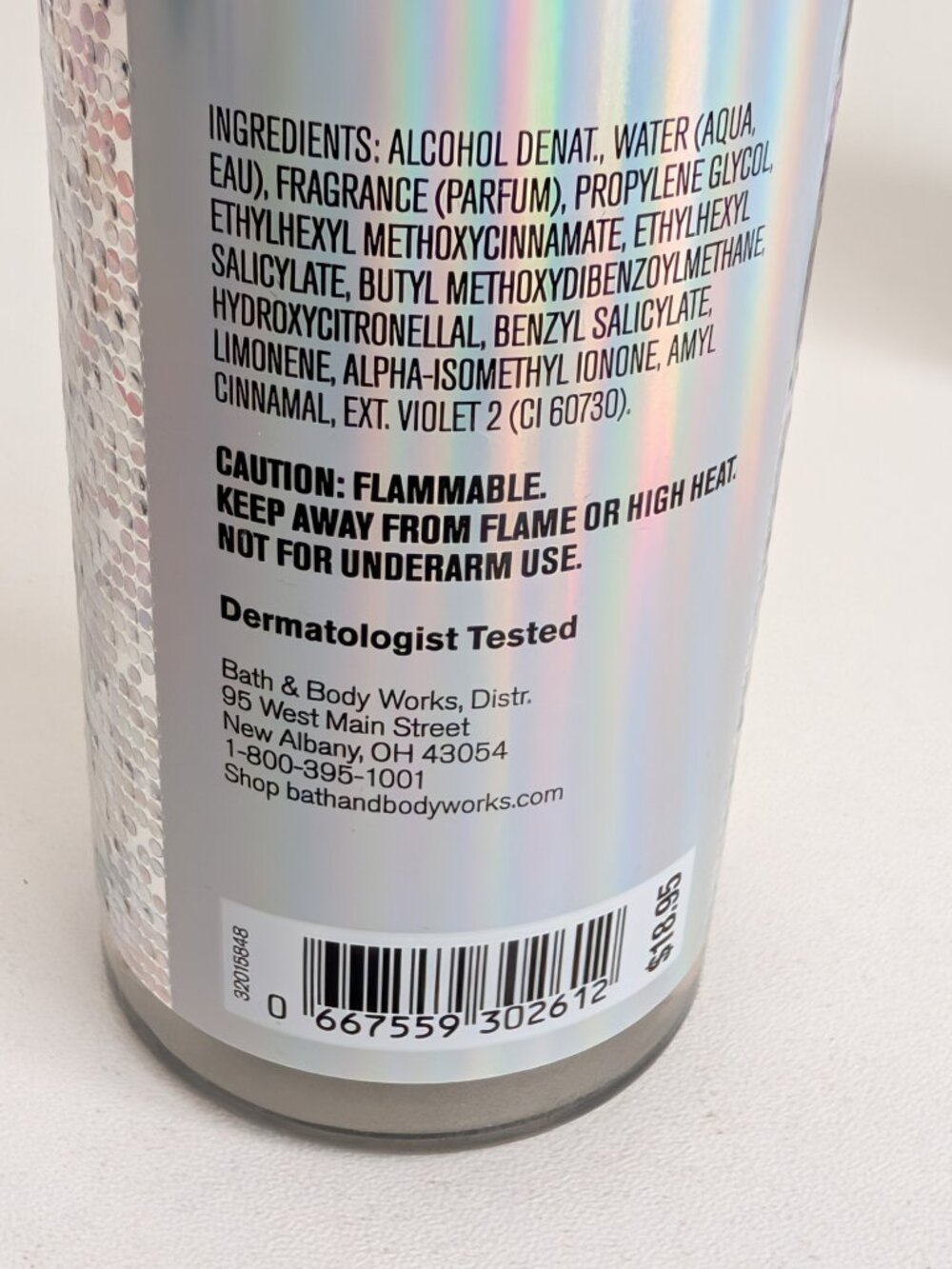 Bath & Body Works PLATINUM Fine Fragrance Mist 8 oz & Body Wash 10 oz New - Picture 5 of 7